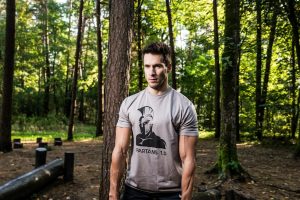 Photo of men’s workout in the forest. This is photo session of new t-shirt collection “SPARTANS 1.0”.
Idea is to show men’s difficult challenges, discipline, superb physical condition, determination, courage and constant self-development.
Because this is what Ancient Spartan warriors was about. Hope you will love this moment :)